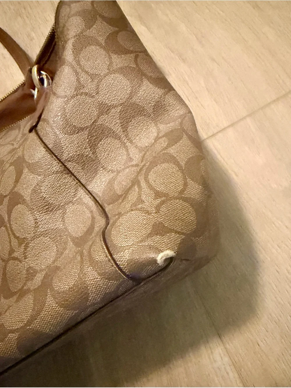 Coach tote signature